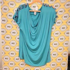Great Quality, Worn, Carina, Large, Cold Shoulder Fashion Top